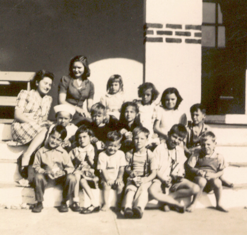 Mid-century Samsula School students